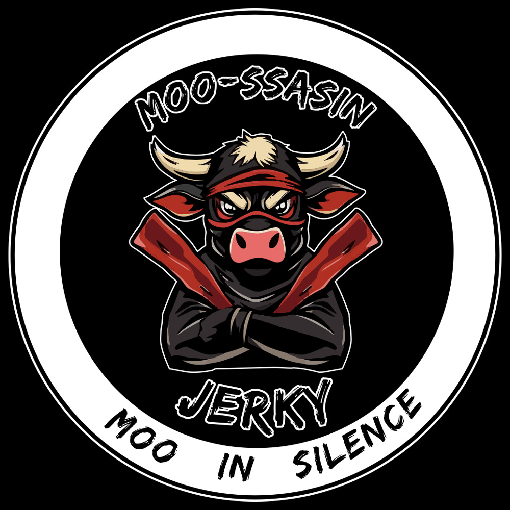 Moo-ssasin Jerky Logo